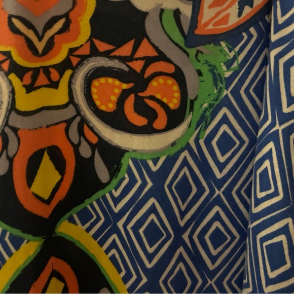 Jealous Tomato, L, loose fitting, smooth, Aztec tank top. Vivid colors, comfy. - Picture 10 of 11